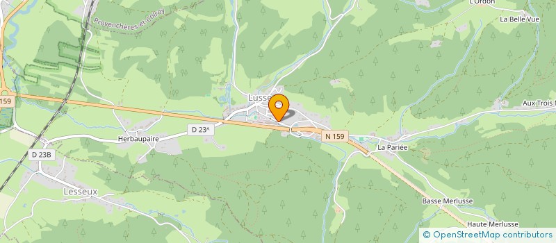 localisation de l'entreprise MONSIEUR MICHEL MORTIN  LUSSE