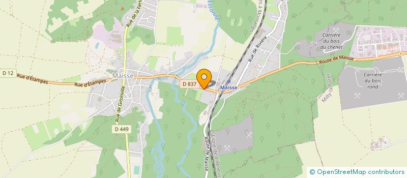 localisation de l'entreprise MONSIEUR MICHEL MORVAND  MAISSE