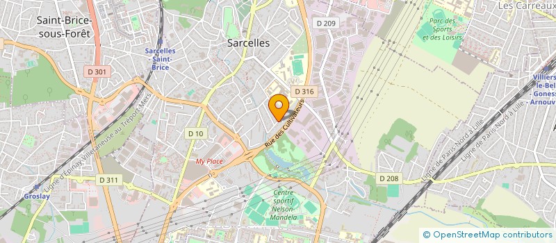 localisation de l'entreprise MONSIEUR MICHEL MORVANT  SARCELLES