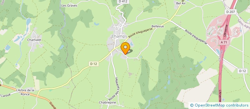 localisation de l'entreprise MONSIEUR MICHEL MOSNIER  CHAMPS