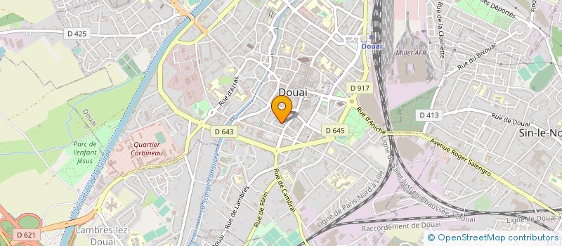 localisation de l'entreprise MONSIEUR MICHEL MOURET à DOUAI
