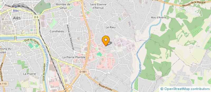 localisation de l'entreprise MONSIEUR MICHEL MOUREY à ALES