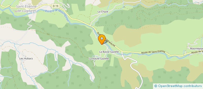 localisation de l'entreprise MONSIEUR MICHEL MOURGUE  SAINT-ETIENNE-DE-LUGDARES