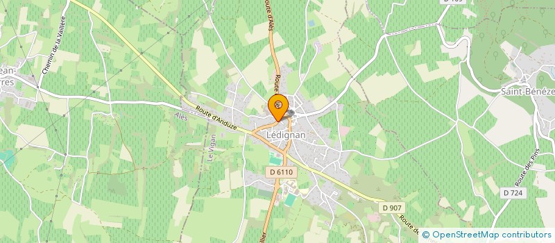 localisation de l'entreprise MONSIEUR MICHEL MOURIER  LEDIGNAN