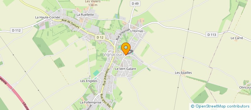 localisation de l'entreprise MONSIEUR MICHEL MOURIERE  VIGNACOURT