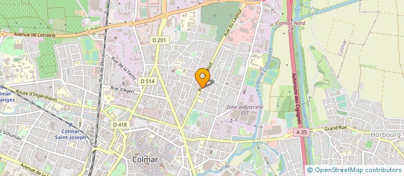 localisation de l'entreprise MONSIEUR MICHEL MOUTON  COLMAR