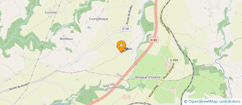 localisation de l'entreprise MONSIEUR MICHEL MOUYSSET  NAUCELLE