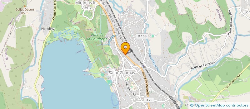 localisation de l'entreprise MONSIEUR MICHEL MOUZON  SAINT CHAMAS