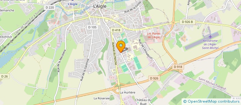 localisation de l'entreprise MONSIEUR MICHEL MULLER à L'AIGLE