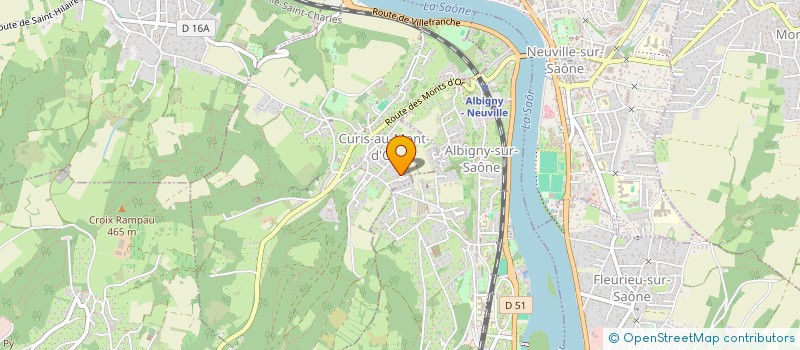 localisation de l'entreprise MONSIEUR MICHEL MULLER  CURIS-AU-MONT-D'OR