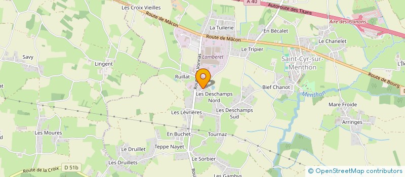 localisation de l'entreprise MONSIEUR MICHEL MURER  SAINT-CYR-SUR-MENTHON