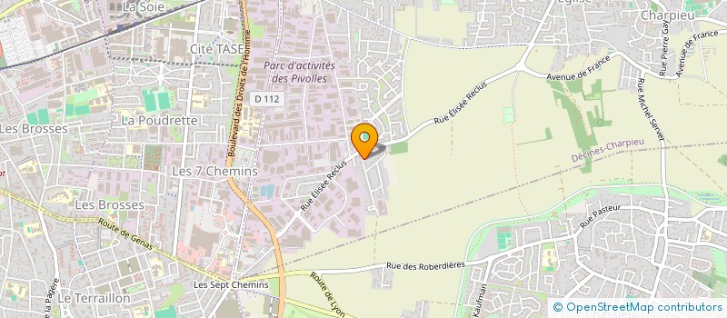 localisation de l'entreprise MONSIEUR MICHEL MUTTONI  DECINES-CHARPIEU