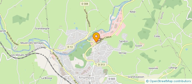 localisation de l'entreprise MONSIEUR MICHEL MUZEL  AMPLEPUIS