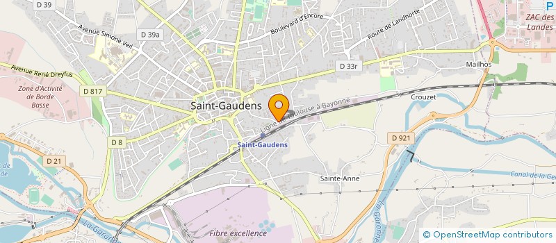 localisation de l'entreprise MONSIEUR MICHEL NABARLAS  SAINT-GAUDENS