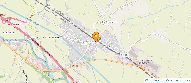 localisation de l'entreprise MONSIEUR MICHEL NARDESE  BAZIEGE