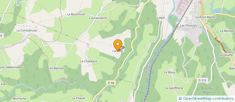 localisation de l'entreprise MONSIEUR MICHEL NAVARON  COURPIERE