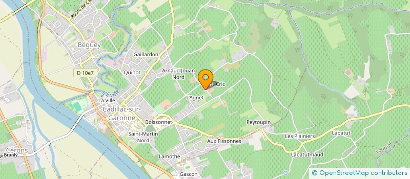 localisation de l'entreprise MONSIEUR MICHEL NAVARRI  CADILLAC-SUR-GARONNE