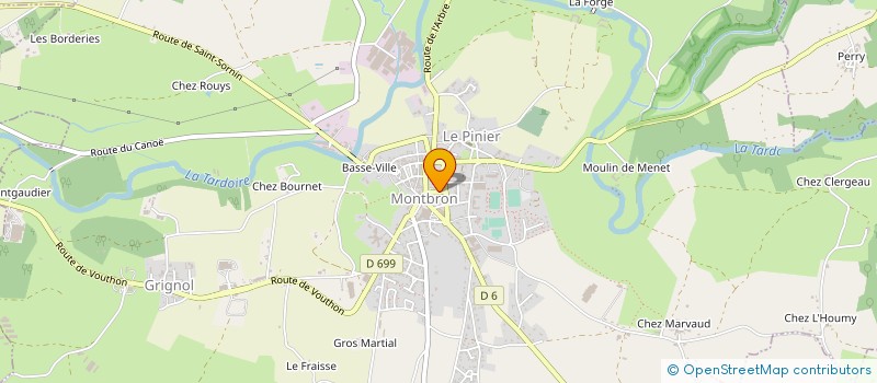 localisation de l'entreprise MONSIEUR MICHEL NEAUD à MONTBRON