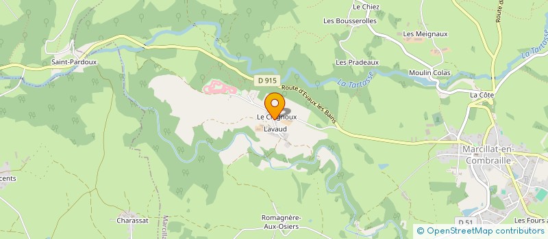 localisation de l'entreprise MONSIEUR MICHEL NENY  MARCILLAT-EN-COMBRAILLE