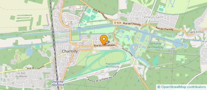 localisation de l'entreprise MONSIEUR MICHEL NICOLAS  CHANTILLY