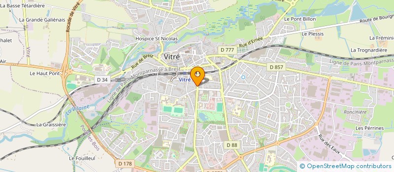 localisation de l'entreprise MONSIEUR MICHEL NICOLLE à VITRE
