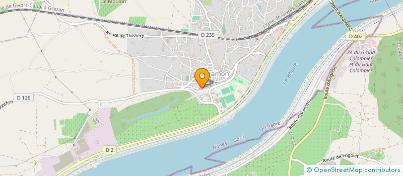 localisation de l'entreprise MONSIEUR MICHEL NIEWADA  ARAMON