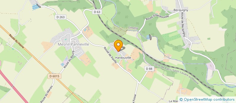 localisation de l'entreprise MONSIEUR MICHEL NIGAUD  MESNIL-PANNEVILLE