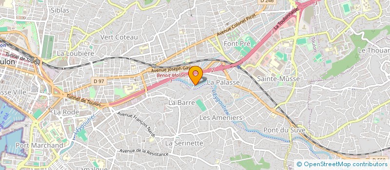 localisation de l'entreprise MONSIEUR MICHEL NIKODEM  TOULON