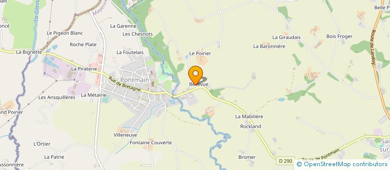 localisation de l'entreprise MONSIEUR MICHEL NOEL  ST MARS SUR LA FUTAIE