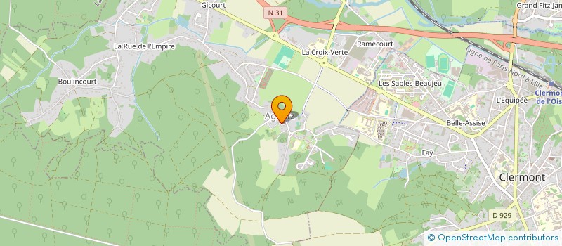 localisation de l'entreprise MONSIEUR MICHEL NOIRMAIN  AGNETZ