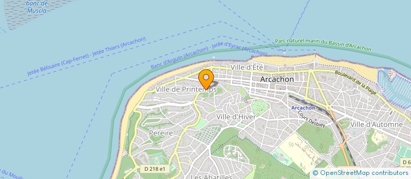 localisation de l'entreprise MONSIEUR MICHEL NOLIBE à ARCACHON