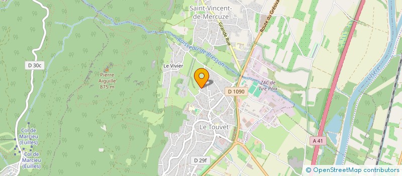 localisation de l'entreprise MONSIEUR MICHEL NOLLY  LE TOUVET