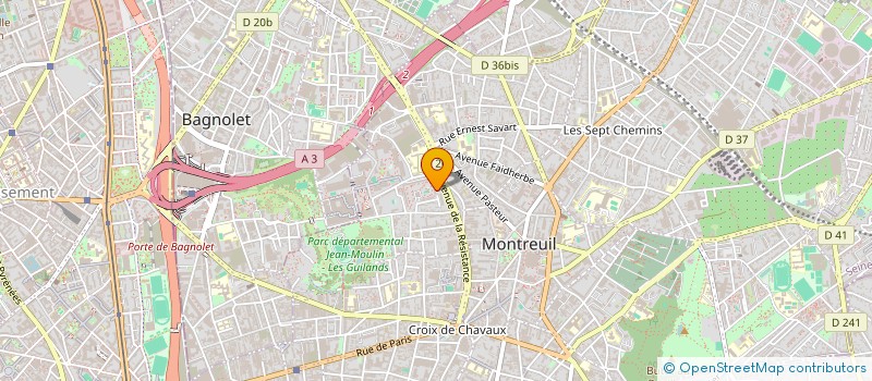 localisation de l'entreprise MONSIEUR MICHEL NOUSSI à MONTREUIL