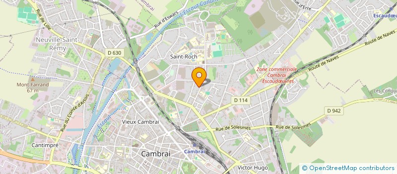 localisation de l'entreprise MONSIEUR MICHEL OBLIN à CAMBRAI