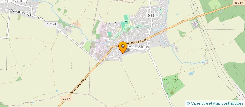 localisation de l'entreprise MONSIEUR MICHEL ODELAIN  CHEVRY-COSSIGNY