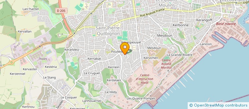 localisation de l'entreprise MONSIEUR MICHEL OEILLARD à BREST