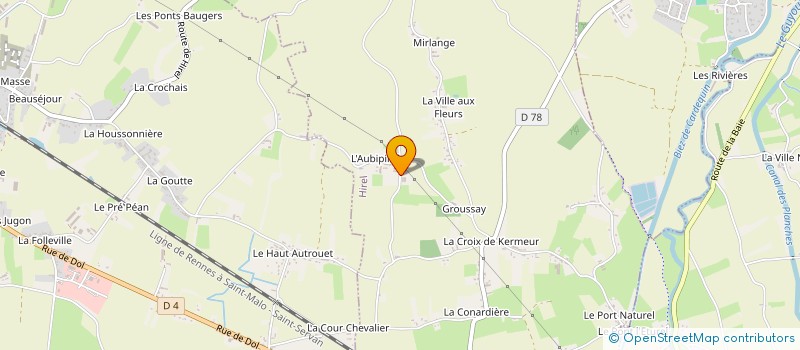 localisation de l'entreprise MONSIEUR MICHEL OLCHANOWSKA  HIREL