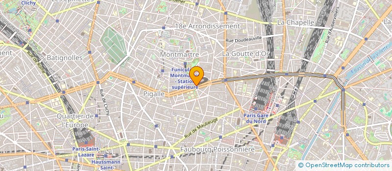 localisation de l'entreprise MONSIEUR MICHEL-OLIVIER MICHEL  PARIS 18