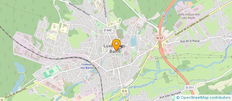 localisation de l'entreprise MONSIEUR MICHEL OLLMANN à LUXEUIL-LES-BAINS