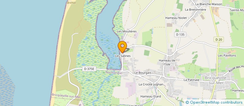 localisation de l'entreprise MONSIEUR MICHEL ONFROY  BRICQUEVILLE-SUR-MER