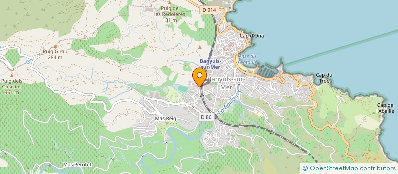localisation de l'entreprise MONSIEUR MICHEL ONIEVA  BANYULS-SUR-MER