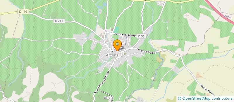 localisation de l'entreprise MONSIEUR MICHEL OPIC  ARZENS