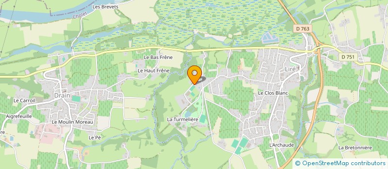 localisation de l'entreprise MONSIEUR MICHEL ORHON  OREE-D'ANJOU