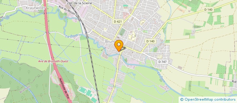 localisation de l'entreprise MONSIEUR MICHEL ORTH  BRUMATH