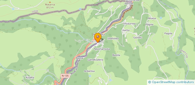 localisation de l'entreprise MONSIEUR MICHEL OURRICARIET  IROULEGUY