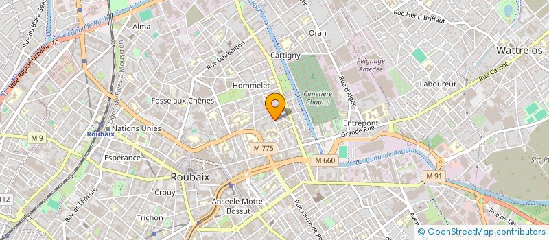 localisation de l'entreprise MONSIEUR MICHEL OUTHAN  ROUBAIX