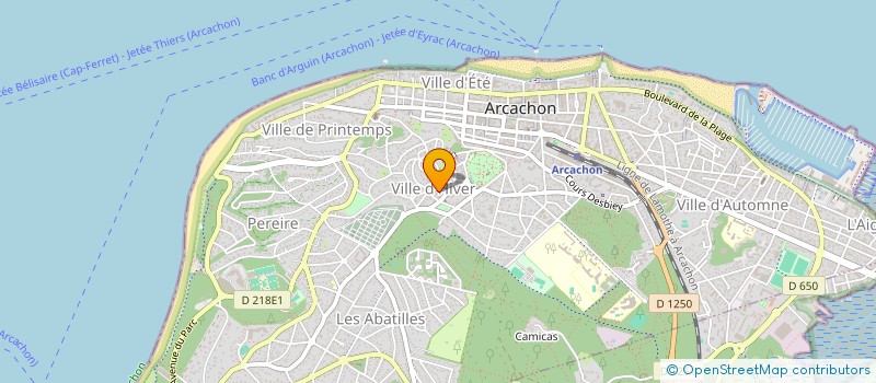 localisation de l'entreprise MONSIEUR MICHEL OYHARCABAL à ARCACHON