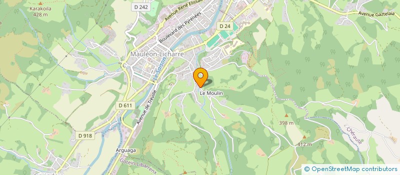 localisation de l'entreprise MONSIEUR MICHEL OYHENART  MAULEON-LICHARRE