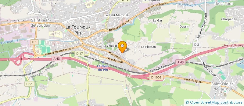 localisation de l'entreprise MONSIEUR MICHEL PACE  SAINT-CLAIR-DE-LA-TOUR