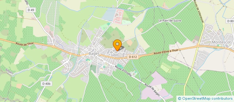 localisation de l'entreprise MONSIEUR MICHEL PACOUIL  BAGES